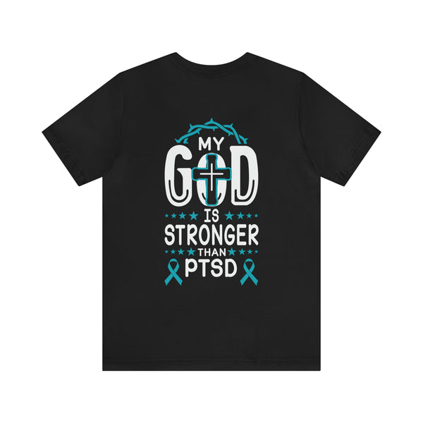 MY GOD IS STRONGER THAN PTSD Design Lightweight Retail Fit T-Shirt
