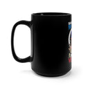 Defender of Freedom, Savior of Many: 15oz Black Military Design Mug - Honoring the Heroism of Veterans