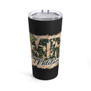 Mr. Military: 20oz Military Design Tumbler - Black Background, Proudly Representing Service