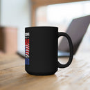 Proudly Veteran: 15oz Military Design Black Mug - A Passion for American Service!