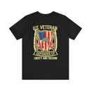Defender of Liberty and Freedom: U.S. Veteran Military Design T-Shirt - Honoring True Heroes