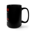 Veteran of the United States Army: 15oz Military Design Black Mug - Saluting Service and Sacrifice
