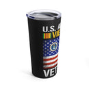 US Air Force Pride 20oz Military Design Tumbler - Black Background