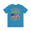 Earned, Not Given: Veteran - Military Design T-Shirt Celebrating Hard-Earned Title and Service