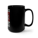 Unyielding Valor: US Veteran Military Design Black Mug - 15oz