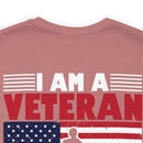 Defending Freedom: Military Design T-Shirt - 'I Am a Veteran - I Served So You Could Take a Knee