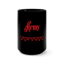 Embrace Your Army Service with the 15oz Military Design Black Mug: Army Veteran Edition