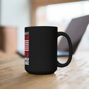 Veteran's Valor: 15oz Military Design Black Mug - I Served for Your Freedom