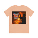 Unyielding Valor: Military T-Shirt with 'No WMF Firefighter Double Flag - All Gave Some, Some Gave It All' Design