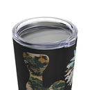 Eternal Love: 20oz Military Design Tumbler - Black Background with Heartfelt 'Love
