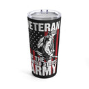 Veteran of the United States Army - 20oz Black Military Design Tumbler