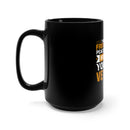 Freedom's Guardian: 15oz Military Design Black Mug - Salute the Veteran's Gift of Liberty!