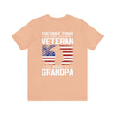 Grandpa and Veteran: Military Design T-Shirt Celebrating Love and Legacy