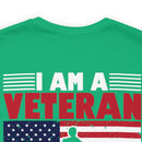 Defending Freedom: Military Design T-Shirt - 'I Am a Veteran - I Served So You Could Take a Knee