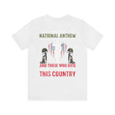 Defender's Anthem Military T-Shirt - 'I Stand for Those Who Serve and Sacrifice'