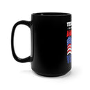 Proudly Veteran: 15oz Military Design Black Mug - A Passion for American Service!