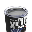 Veteran Grandpa - 20oz Military Design Tumbler: Honored Service and Precious Family Bonds
