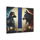 Bound by Honor: A Thin Line Against Evil  Metal Art Sign