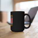 Embrace Patriotism with the 15oz Military Design Black Mug: Veterans, A Symbol of Our Nation's Greatness