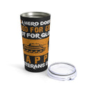 Patriotic Tribute: 20oz Military Design Tumbler - Celebrate Heroes on Veterans Day!