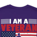 Defending Freedom: Military Design T-Shirt - 'I Am a Veteran - I Served So You Could Take a Knee