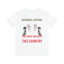 Defender's Anthem Military T-Shirt - 'I Stand for Those Who Serve and Sacrifice'