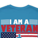 Defending Freedom: Military Design T-Shirt - 'I Am a Veteran - I Served So You Could Take a Knee