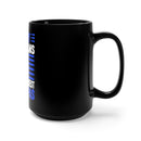 Celebrating Grandpa: 15oz Military Design Black Mug for Navy Veteran Grandpas