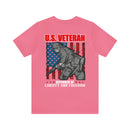 Defender of Liberty and Freedom: U.S. Veteran Military Design T-Shirt