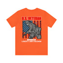 Defender of Liberty and Freedom: U.S. Veteran Military Design T-Shirt