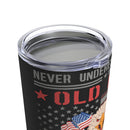 Airborne Veteran Power: 20oz Military Design Tumbler - Black Background Edition