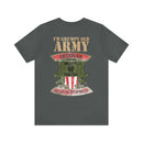 Sarcastic Army Veteran: Military Design T-Shirt - 'I'm a Grumpy Old Army Veteran, My Level of Sarcasm Depends on Your Level of Stupidity