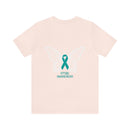 Butterfly Wings of Hope: Spreading PTSD Awareness with our Text Design T-Shirt