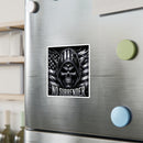 No surrender black flag skull sticker