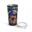 Defender of Many: 20oz Black Military Design Tumbler - Saluting Veterans and Heroes