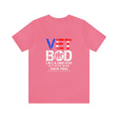 Embracing the Warrior Spirit: Military T-Shirt with 'Vet Bod: Like a Bad Bod, But with More Back Pain' Design