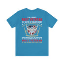 Bold and Unapologetic: Military Design T-Shirt - 'I Am a Grumpy Navy Veteran - My Oath of Enlistment Has No Expiration Date - Proudly Sarcasm-Driven