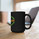 Patriotic Pride: 15oz Military Design Black Mug for the Brave