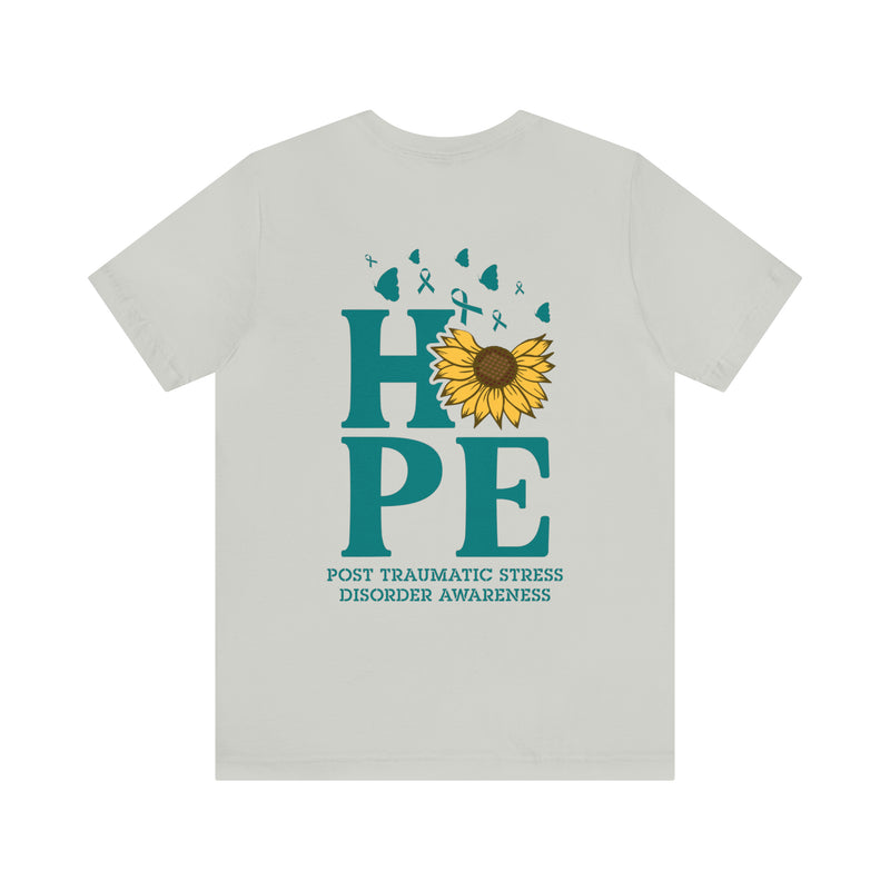 Radiating Hope: PTSD Design T-Shirt Spreading Awareness and Encouragement