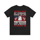 Veteran Wife: Honoring Courage, Strength, and Love - Military Design T-Shirt Celebrating Sacrifice and Protection
