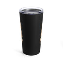 Mr. Military: 20oz Military Design Tumbler - Black Background, Proudly Representing Service