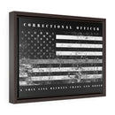 Correctional Officer Framed Canvas-A Thin Line Between Chaos and Order.