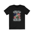 US Air Force Sorry if my patriotisms offends you Trust me your lack of spine Unisex Short Sleeve Shirt.