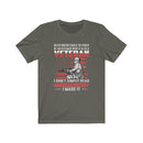 US Military Never Underestimate The Power Of An Old Man Veteran Unisex Short Sleeve Shirt.