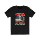 US Military American Veteran I'M Not A Hero Unisex Short Sleeve Shirt.