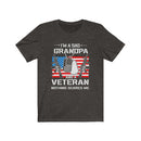 US Military I'M A Dad Grandpa And A Veteran Unisex Short Sleeve Shirt.