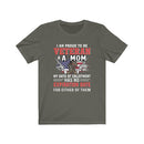 US Military I'M Proud To Be Veteran A Mom Veteran Unisex Short Sleeve Shirt.