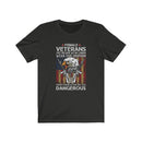US Military Female Veteran Just Because We No Longer Unisex Short Sleeve Shirt.