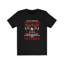 US Military I Will Be Strong And Courageous Veteran Unisex Short Sleeve Shirt.