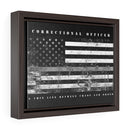 Correctional Officer Framed Canvas-A Thin Line Between Chaos and Order.